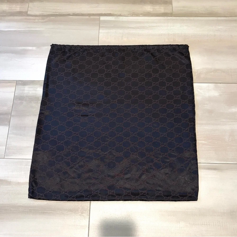 GUCCI Large Brown GG Monogram Draw String Dust Bag